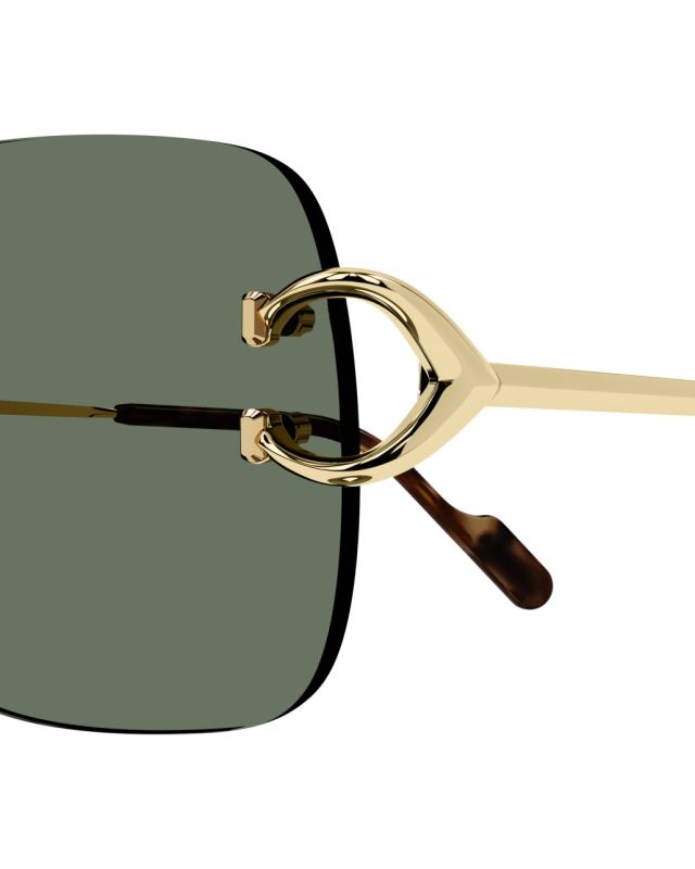 Charnière en forme de C des lunettes de soleil Cartier Décor C CT0330S