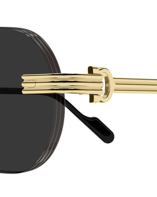 Branche à godrons des lunettes de soleil Première de Cartier CT0577S